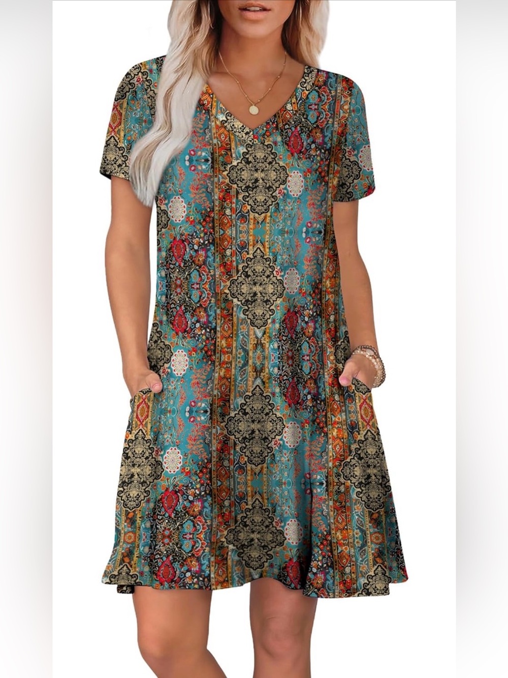 Wihill Bohemian Dress with pockets